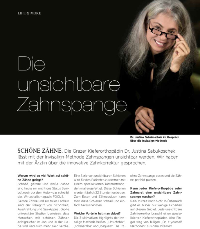 die unsichtbare Zahnspange Moments Magazin